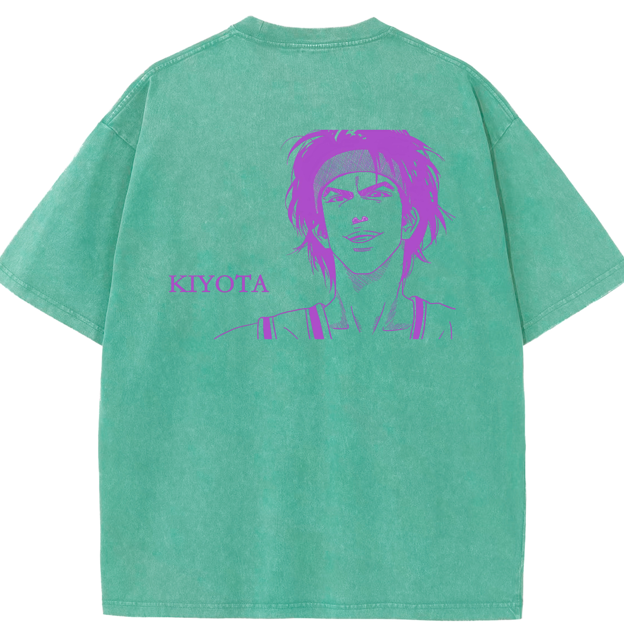 （画像用） SLAM DUNK／スラムダンク 綿100% ヴィンテージ風 半袖Tシャツ（背面プリント）